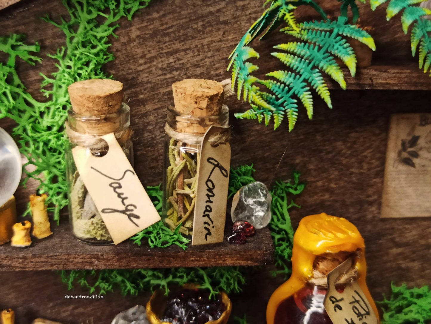 Boite Fantastique Samhain - Sablier, Araignée et Grenat