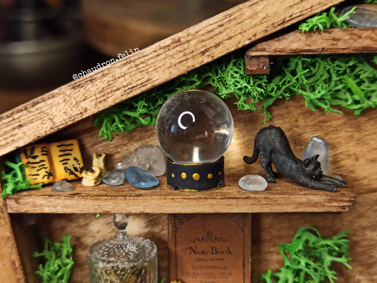 Boite Fantastique Samhain - Chats, Triple Lune et Aigue-Marine