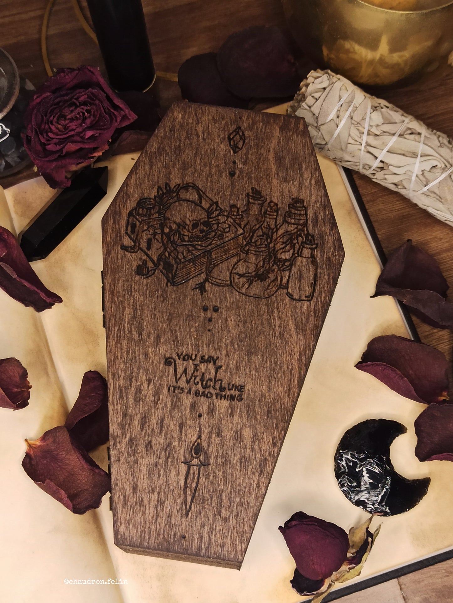Boite Fantastique Samhain - Grimoire, Grenouille et Péridot