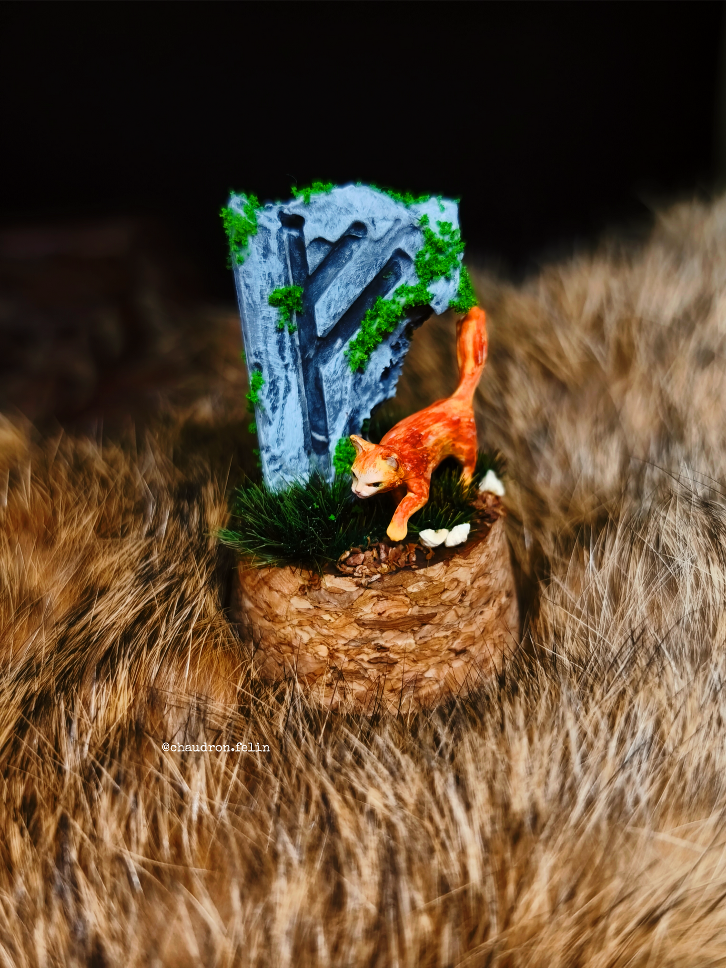Stèles aux Runes Futhark - Dioramas miniatures