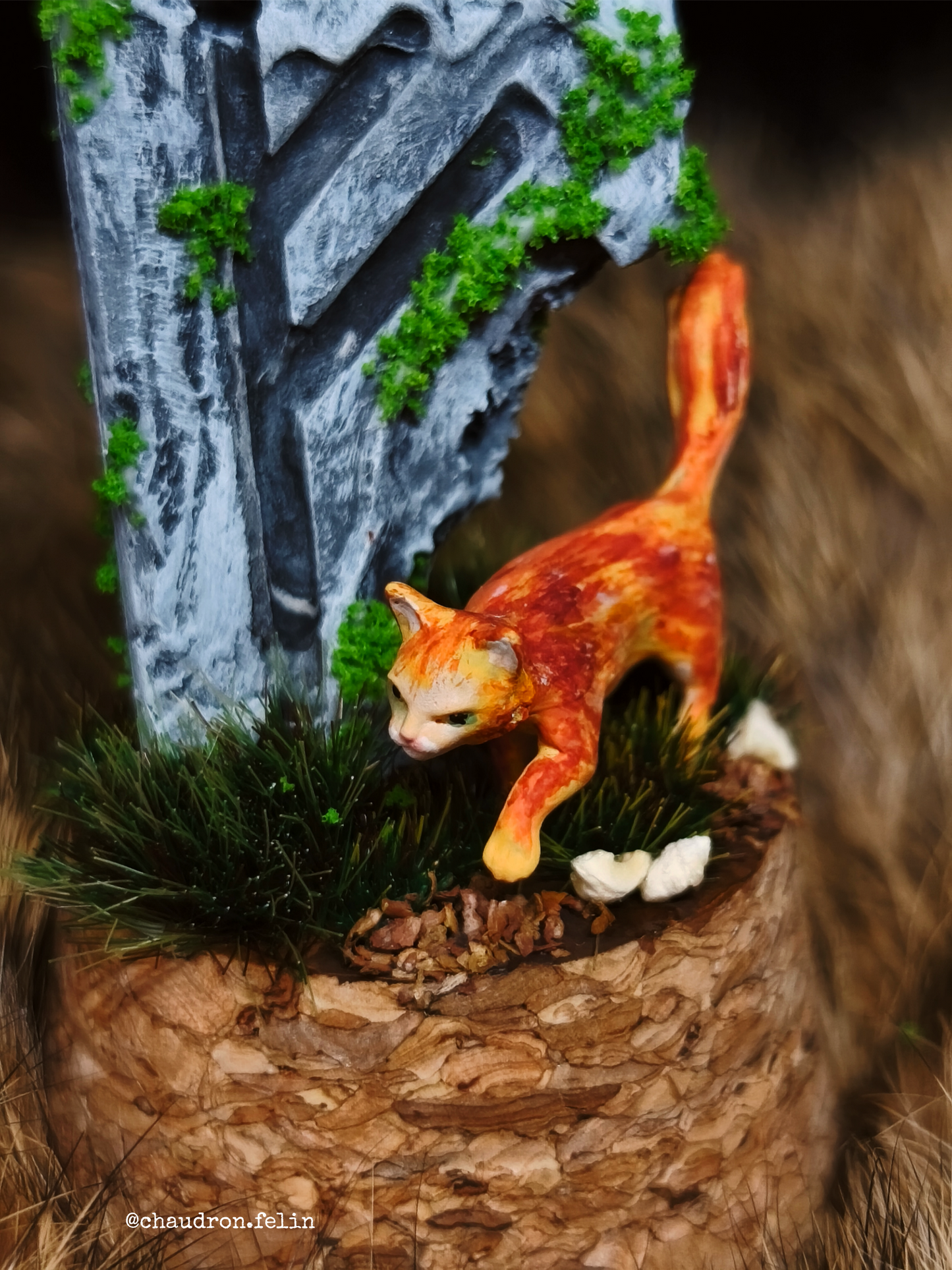 Stèles aux Runes Futhark - Dioramas miniatures