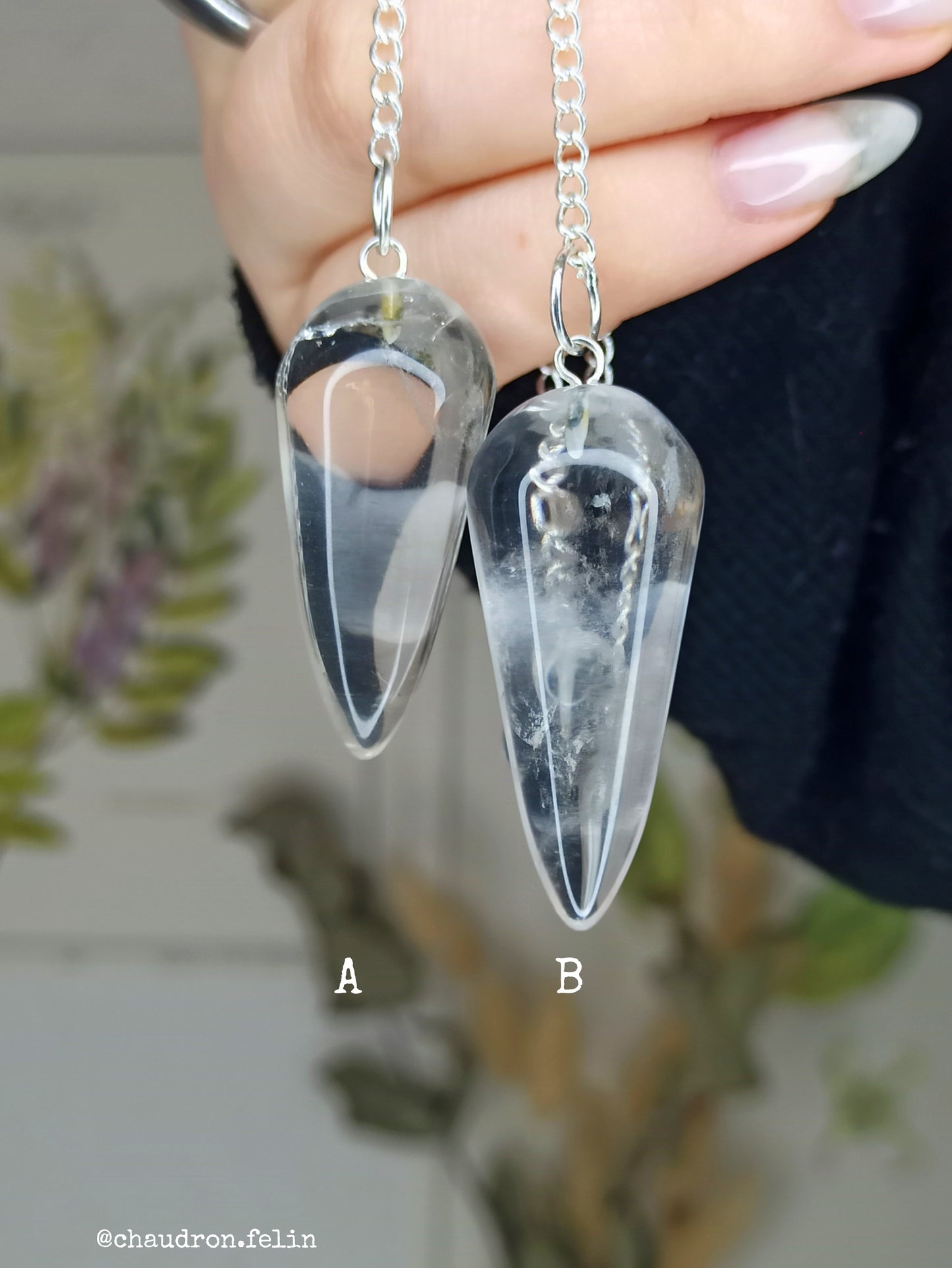Pendules en Cristal de Roche