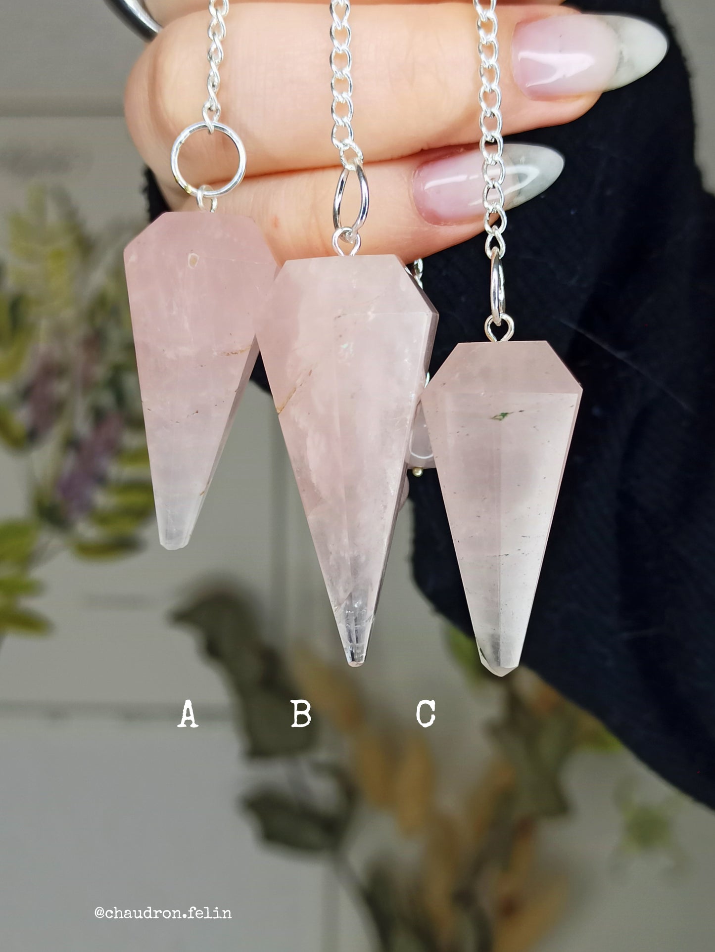 Pendules Pointes Quartz Roses