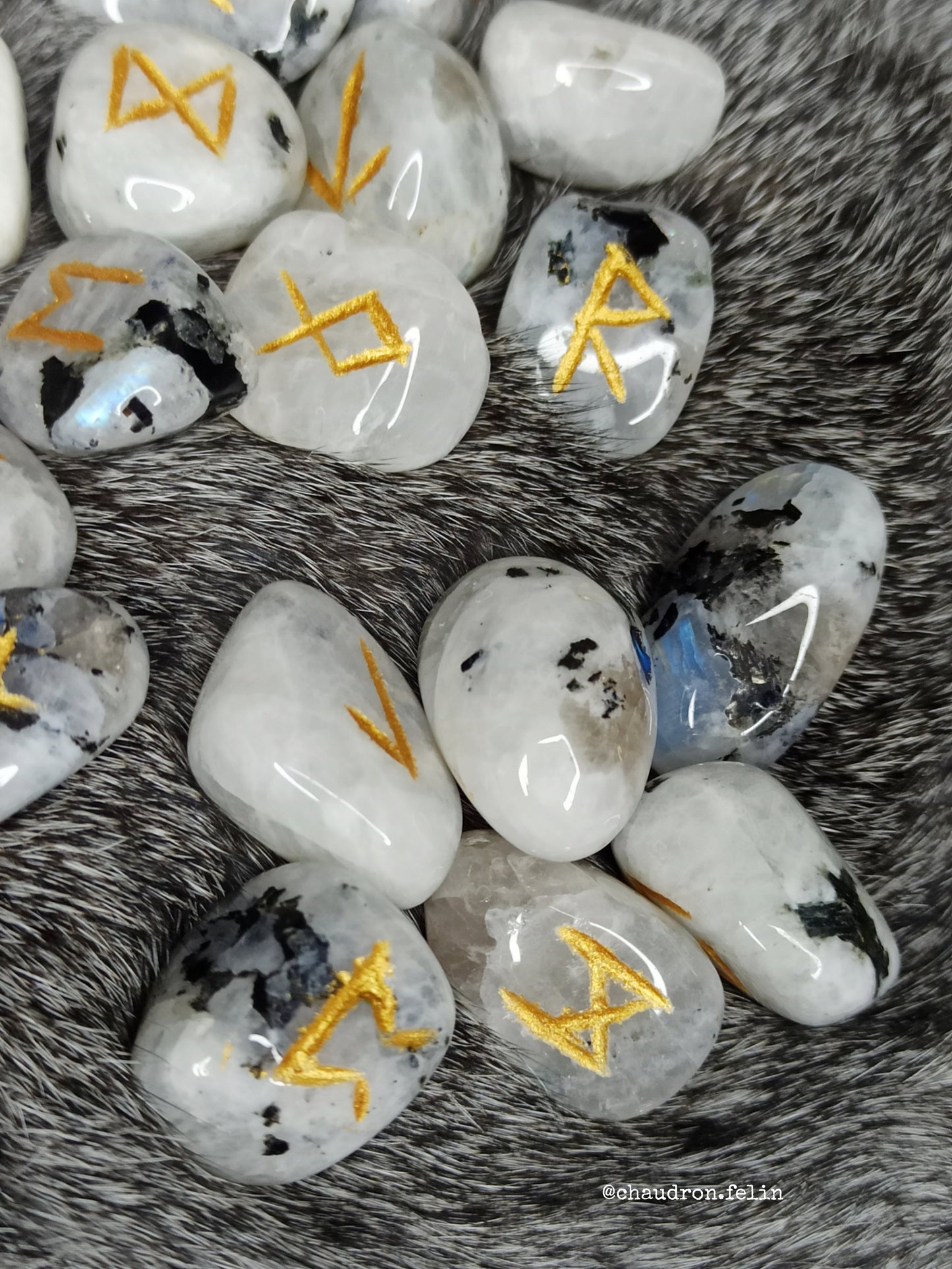 Pierres Runiques en Péristérite - Sans coffret