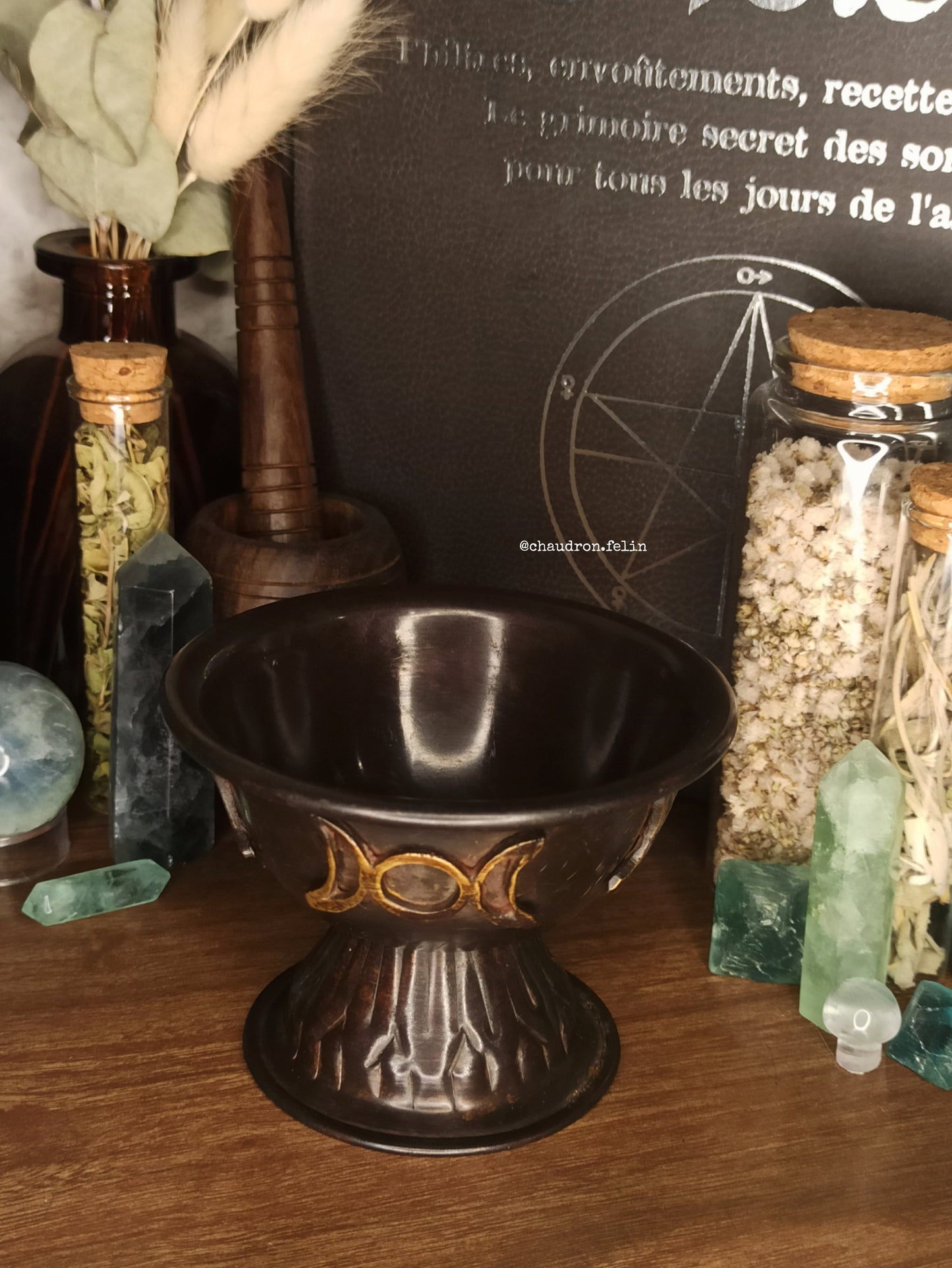 Calice en Cuivre Antique - Triple Lune