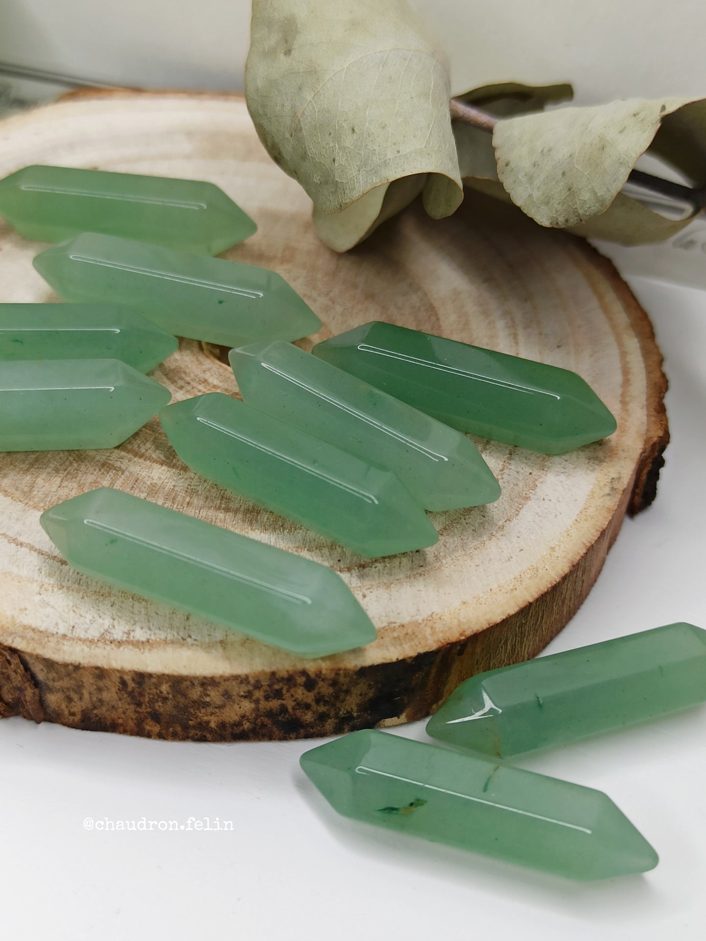 Petite pointe - Aventurine Verte Bi-terminée