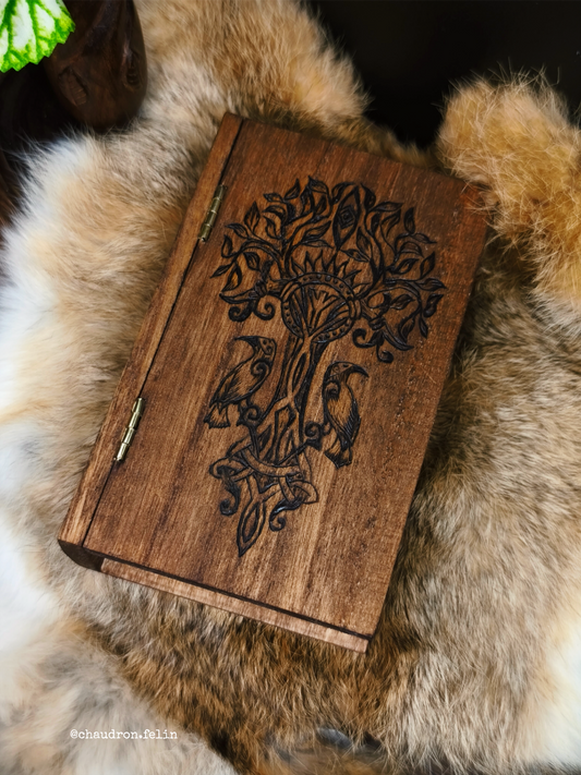 Coffret Runes Futhark Yggdrasil et Onyx