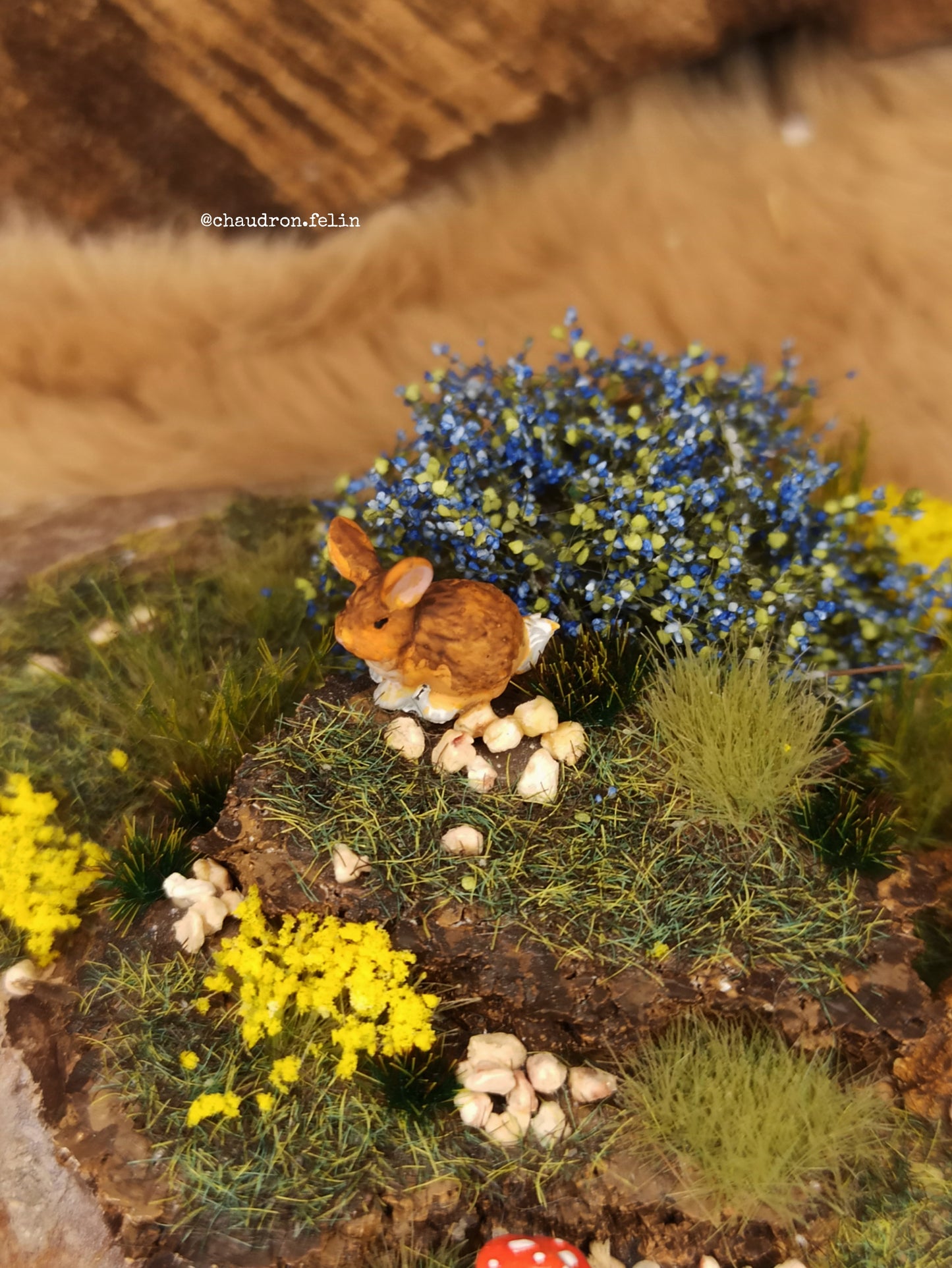 Décor Miniature "La Famille Lapin"