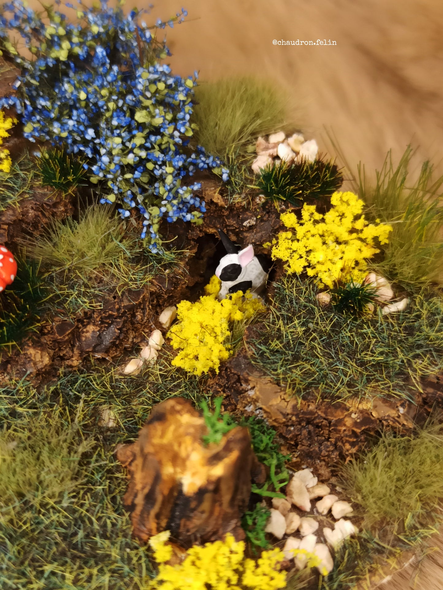 Décor Miniature "La Famille Lapin"