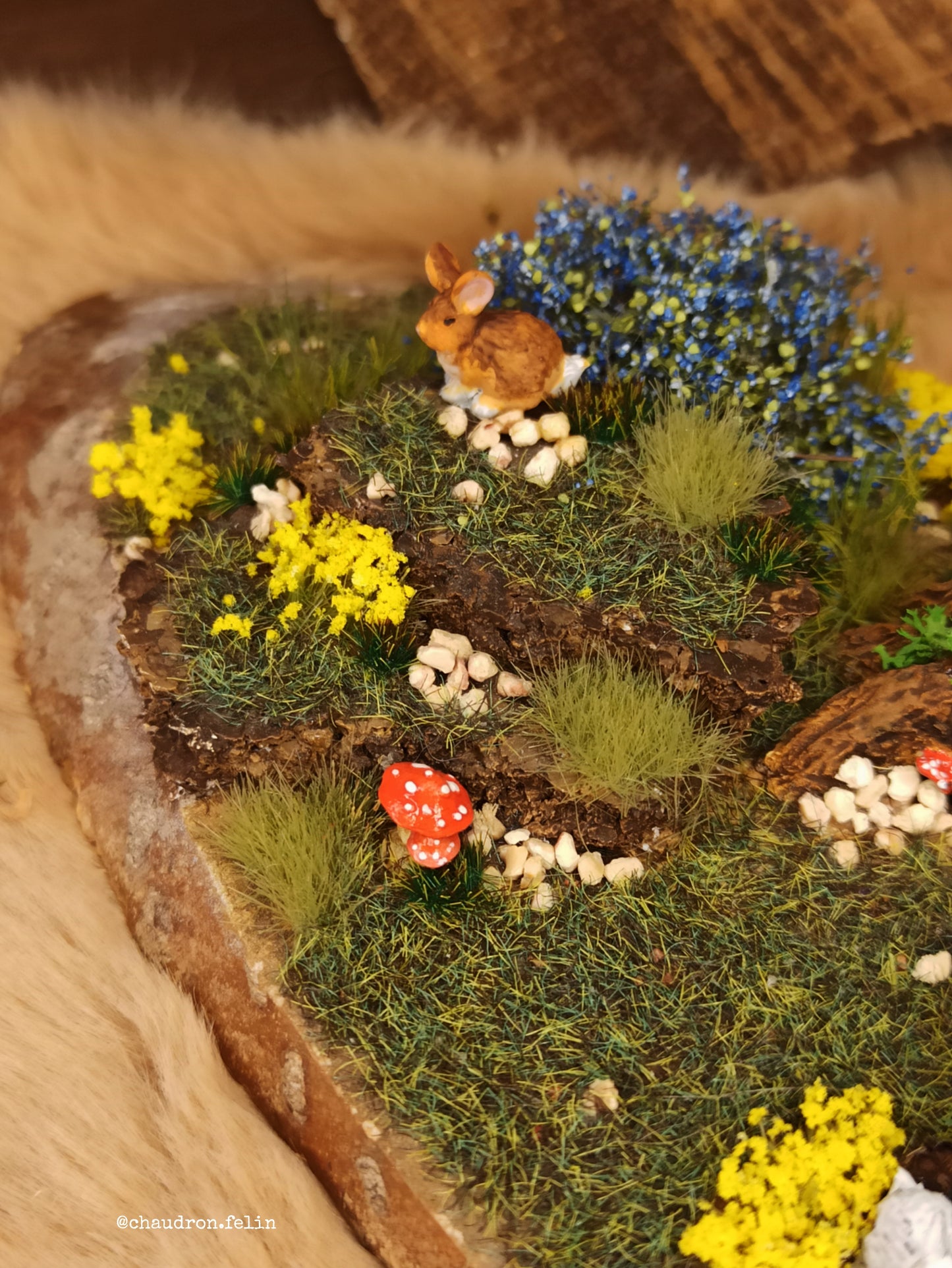Décor Miniature "La Famille Lapin"