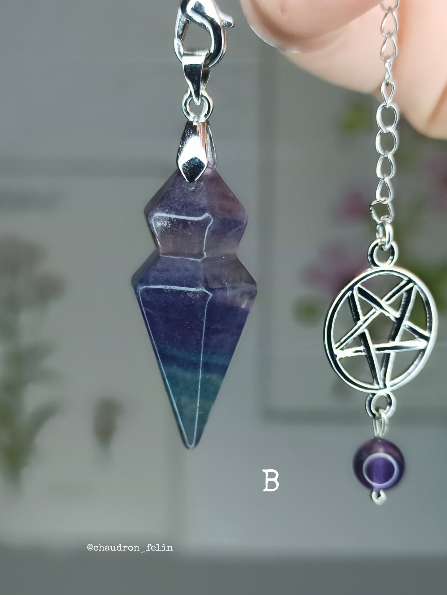Pendule en Fluorite