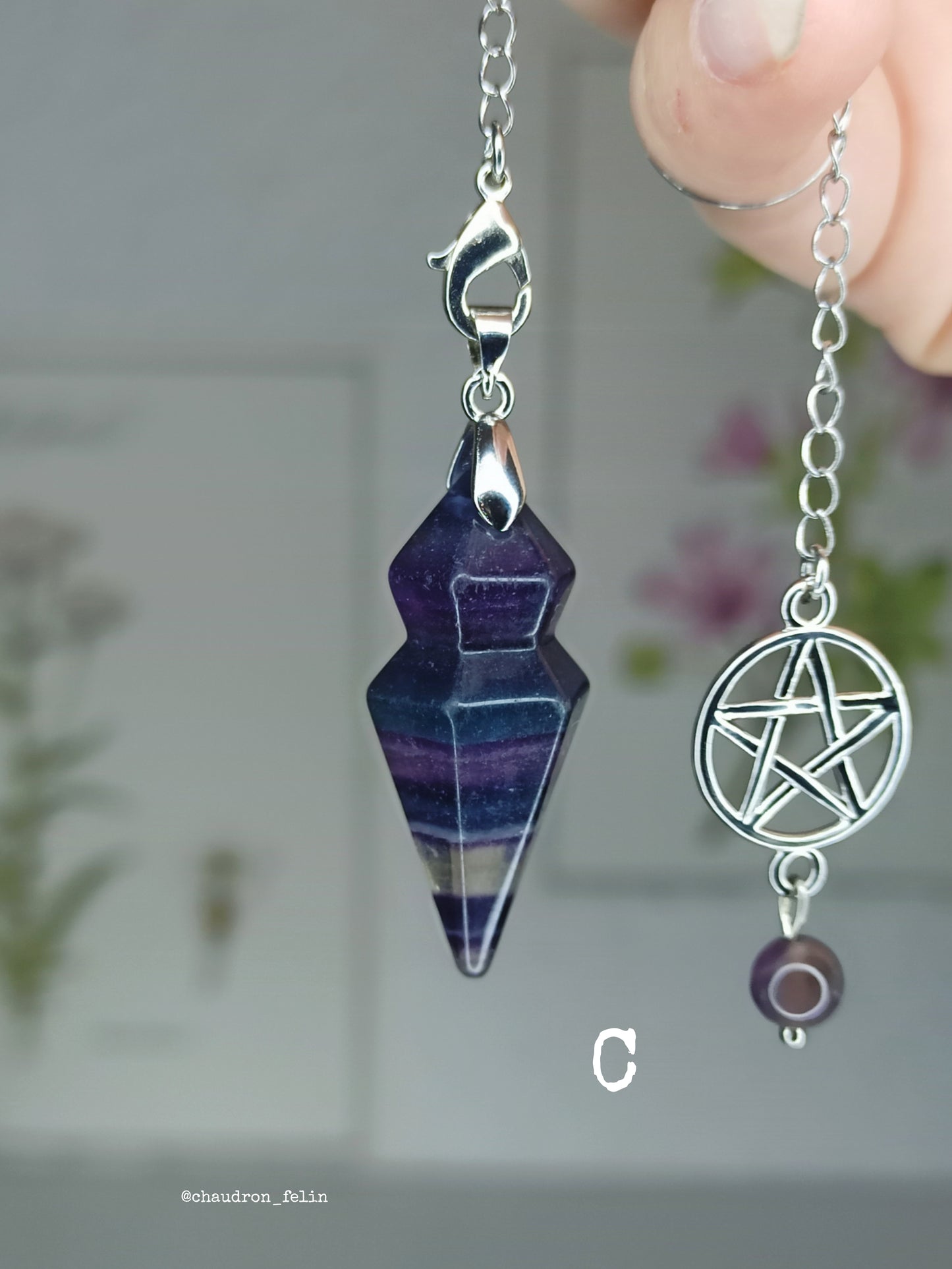 Pendule en Fluorite