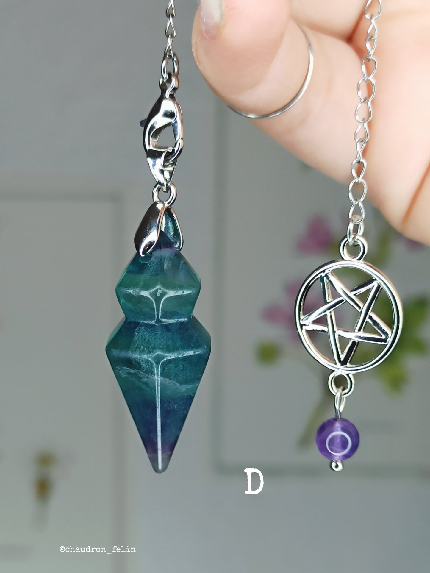 Pendule en Fluorite