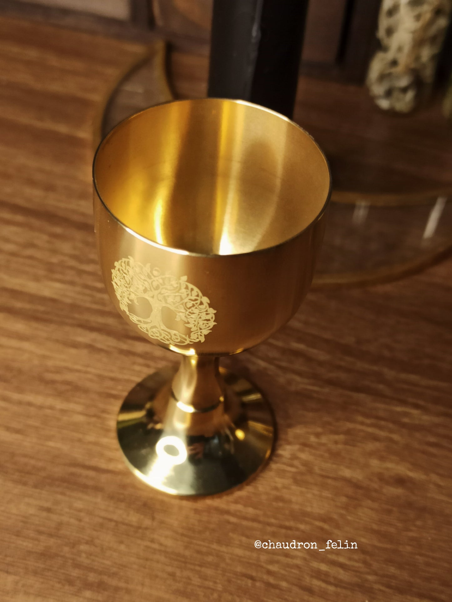Calice en Laiton Doré